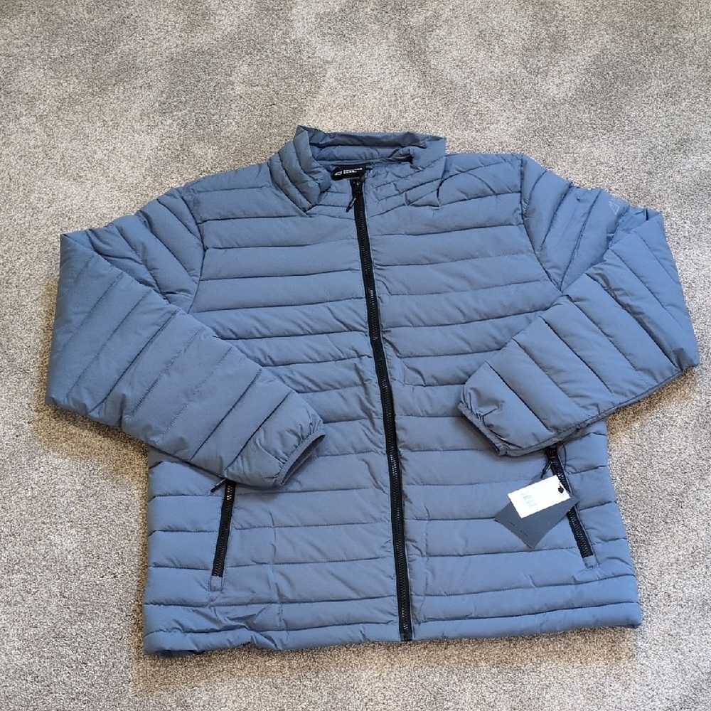 NWT Boulder Gear Men's L & XL Voyage Puffy Jacket Blue/Gray